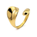 Irregular Fingertip Rings men stainless steel jewelry adjustable ring sliver ang gold color ring  Charm Party Jewelry Gifts