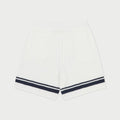 Custom Men Design logo Vintage Wholesale Blank Sport Summer Cotton Mesh Crochet Knitted Contrast Stripe Shorts