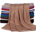 Hot Sell Sweat Absorbing Scarf Breathable Crinkle Jersey Hijab