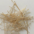 Premium 14K GF HeadPin 14K Gold Filled Round Head Pin Brass Connector Pin for Jewelry Making