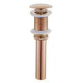 Rose Gold  Black Bathroom Pop-up Drainer