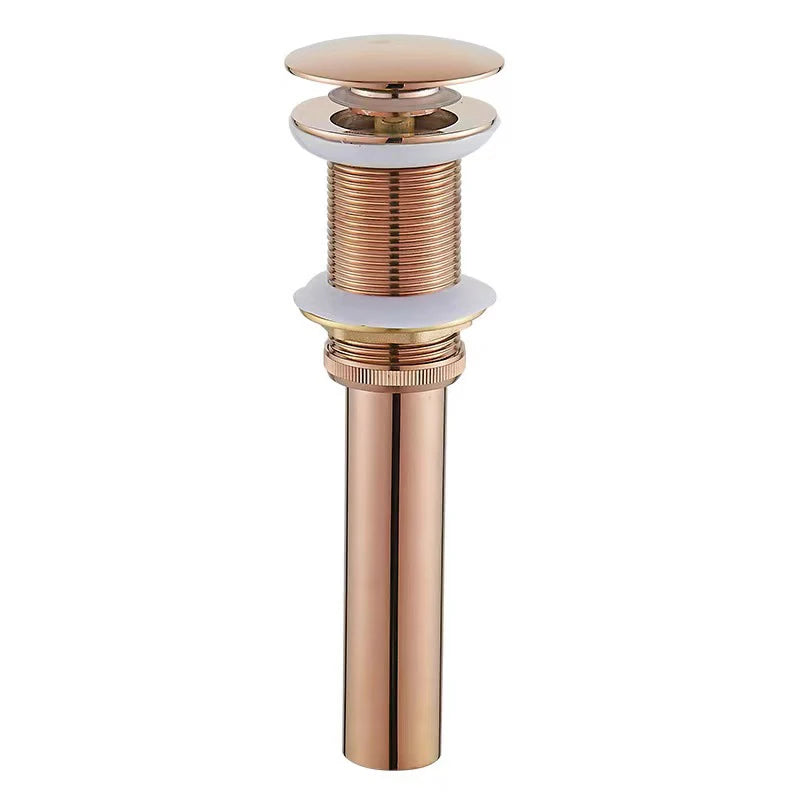 Rose Gold  Black Bathroom Pop-up Drainer