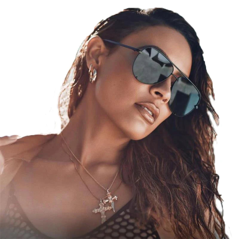 STORY STYZ6256 Factory Wholesale Fashion Trend Classic Aviation Polarized Oversized Metal Sunglasses Double Bridge Sun Glasses