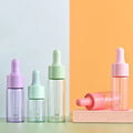 5ml 10ml 15ml 20ml Red Green Blue pink Face Care Cosmetic Packaging Essential Oil Dropper Glass Bottle