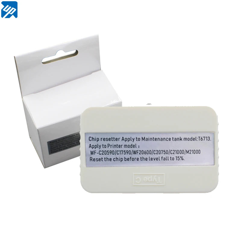 UP T6713 Ink Maintenance Box Chip Resetter for Epson WorkForce WF-C17590 WF-C20590 WF-C20750 WF-C20600a Waste Ink Tank