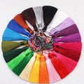 8cm Silk Tassel Fringe Keychain for Home Textile Cellphone & Party Bag Decoration for Garment & Curtain Tassel Decor