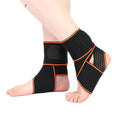 Fashion Fitness Bandage Wrap Sports Ankle Brace Anti Sprain Silicone Anti Slip Elastic Pressurizing Bandage