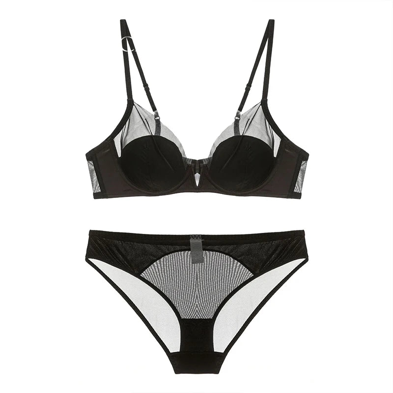 See Through Women Comfortable Underwear Sexy Women Sexy Sexy Bra and Brief Set