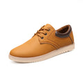 Men's Casual Lace-Up Work Shoes Lightweight PVC Insole and Mesh with Cotton Lining for All Seasons