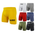 ODM Custom Logo Printed Cotton Spandex Men's Boxer Briefs Hombre Boxershorts Breathable Boxer Briefs Men Underwear for Men