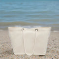 Hot Sale Custom Printed Logo Tote Bag with Thick Rope Natural Organic Cotton Canvas Fruit Storage Biodegradable Shopping Bag
