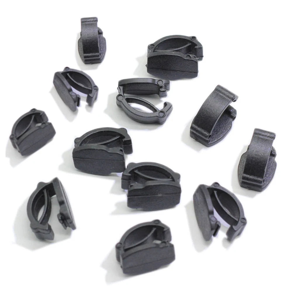 Wholesale 1000Pcs/Bag Black Buckle Plastic Black Button Accessories for Flat Shoes Charm DIY Ornaments