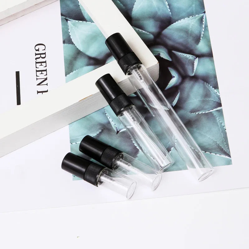 Wholesale 5ml Small Empty Spray Refillable Perfume Tester Travel Slim Glass Sample Bottle