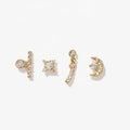 LOZRUNVE Bohemian Gold Jewelry Fashion Dainty Stud Earring Sterling Silver 925