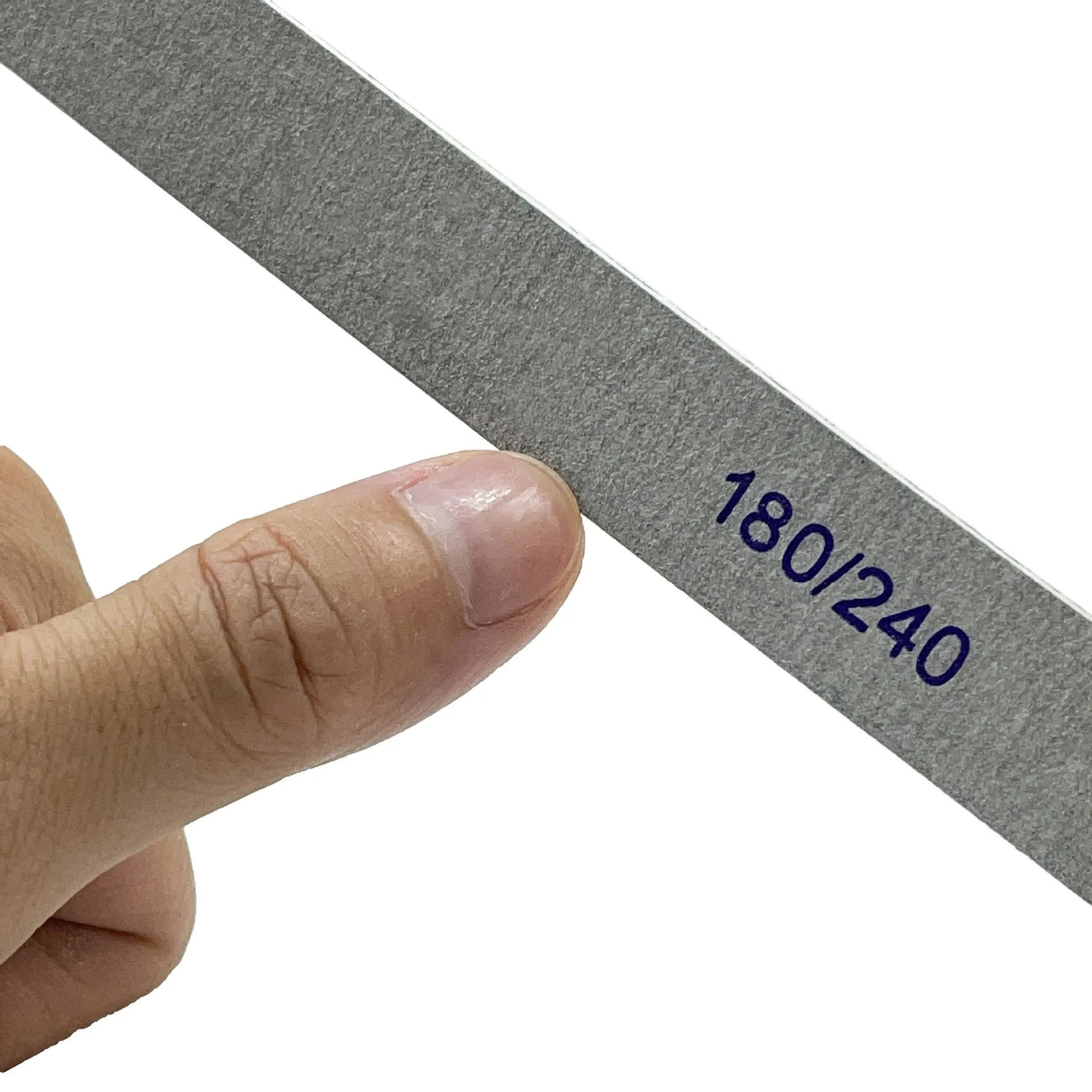 Professional 100/180/240 Double-Sided Disposable Rectangle Emery Nail Files for Nail Care