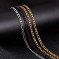 Punk NK Chain 18K Gold Waterproof Stainless Steel Cuban Link Chain Necklace Hips Hops Figaro Chains Men Jewelry