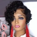 Factory New Design Short Pixie Curl HD Lace Front Remy Human Hair Wig Perruque Pixie Cut Lace Front Wigs for Black Women Vendor