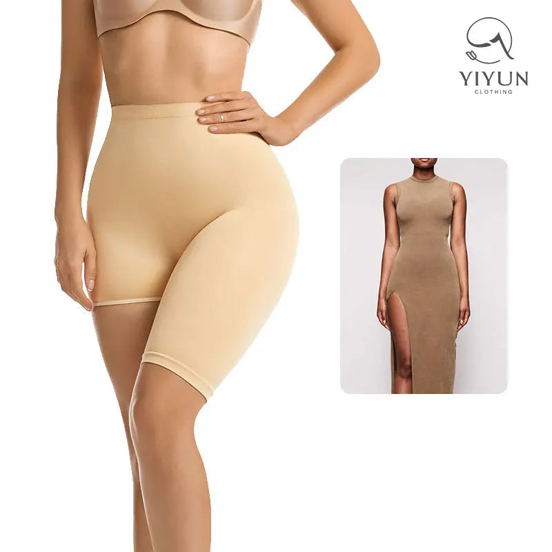 YiYun Women's High Waist Seamless Mid Thigh Slimming Shapewear Panties Spandex Body Shaper with Tummy Control