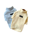 Pet Undershirt Cute Design Polyester Material Spring Season Dog Cat Clothes Warm Breathable Fabric High-neck Two-legged