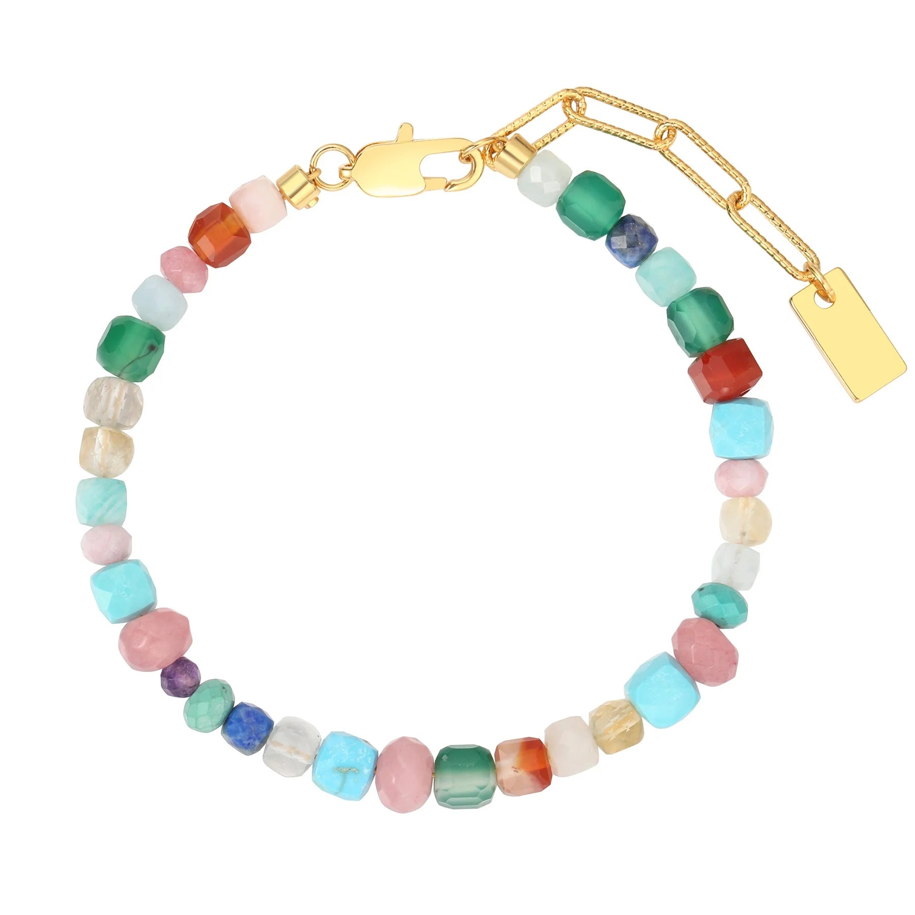 Original Design Light Luxury Free Combination of Natural Gemstone Beads Guardian Bracelet Girls Jewelry Factory Wholesale