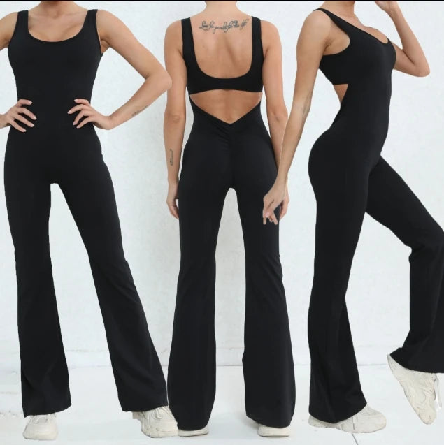 Jumpsuit Push up Yoga Bodysuits Gym Fitness Sets Workout Clothes Sportswear One Piece Yoga Tracksuit for Women