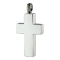 Stainless Steel Cross Urn Ash Jewelry Memorial Pendant Cremation Necklace Blank Cross Keepsake Holder Sympathy Western Style