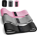 Custom Logo Heavy Resistance Fabric Hip Bands with Latex for Fitness Exercise Training Workout Home Yoga Gym Body Building S/M/L