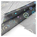 YX2017 2025 New Bud Print Illusion Mesh Foil Film Printed Tulle Fabric for Children's Dresses Fashion Gowns