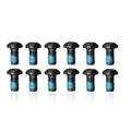 RIDERACE 12Pcs/Set 12mm Bicycle Disc Brake Bolts Mounting Screws T25 Head Mountain Cycling Mount Screw Brake Parts Accessories