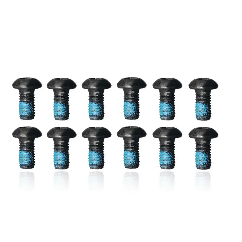 RIDERACE 12Pcs/Set 12mm Bicycle Disc Brake Bolts Mounting Screws T25 Head Mountain Cycling Mount Screw Brake Parts Accessories
