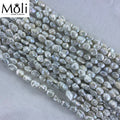 Classic Size 9-10mm White Color Natural Keshi Pearl Strand for Pearl Necklace DIY Jewelry Wholesale