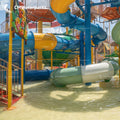 Large Outdoor Swimming Pool Water Playground Fiberglass Plastic Slides Water House