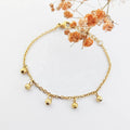 Bell Charm Kids Baby Bracelet Stainless Steel Ball Bells Chain Bracelets Joyas Gold Bohemian Bracelet Bijoux Acier Inoxydable