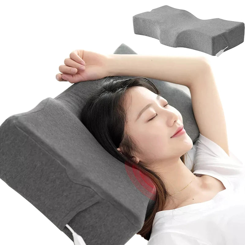 New Design Heated Pillows for Sleeping Comfortable Memory Foam Neck Pillow Neck Support Function Pillow