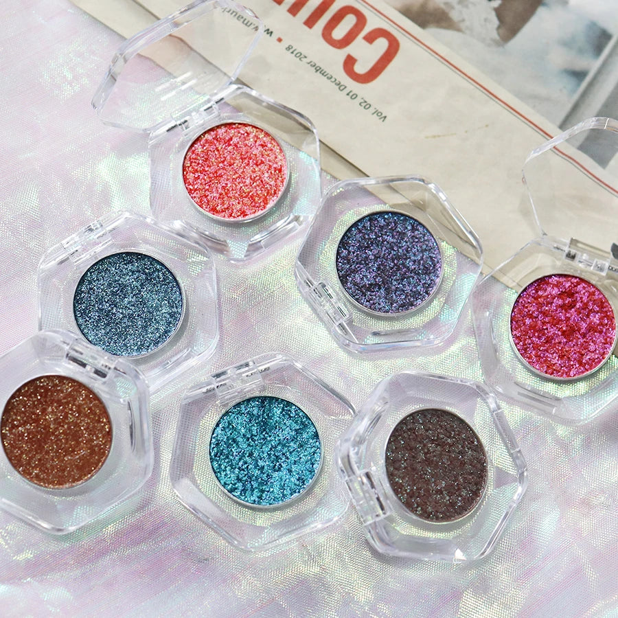 2025 Hot Selling Factory Price Waterproof Chameleon Single Eyeshadow Wholesale Custom Vegan High Pigment Holographic Eye Shadow