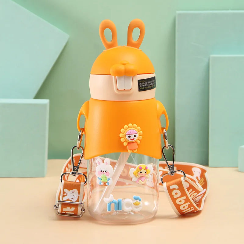 600ml Children's Cute Cartoon Kettle New Design Summer Sports Portable Plastic Water Bottle for Direct Drinking