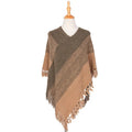MIO Winter New Fashion Lady Elegant Temperament Cardigan Cloak Shawl Sweater Coat