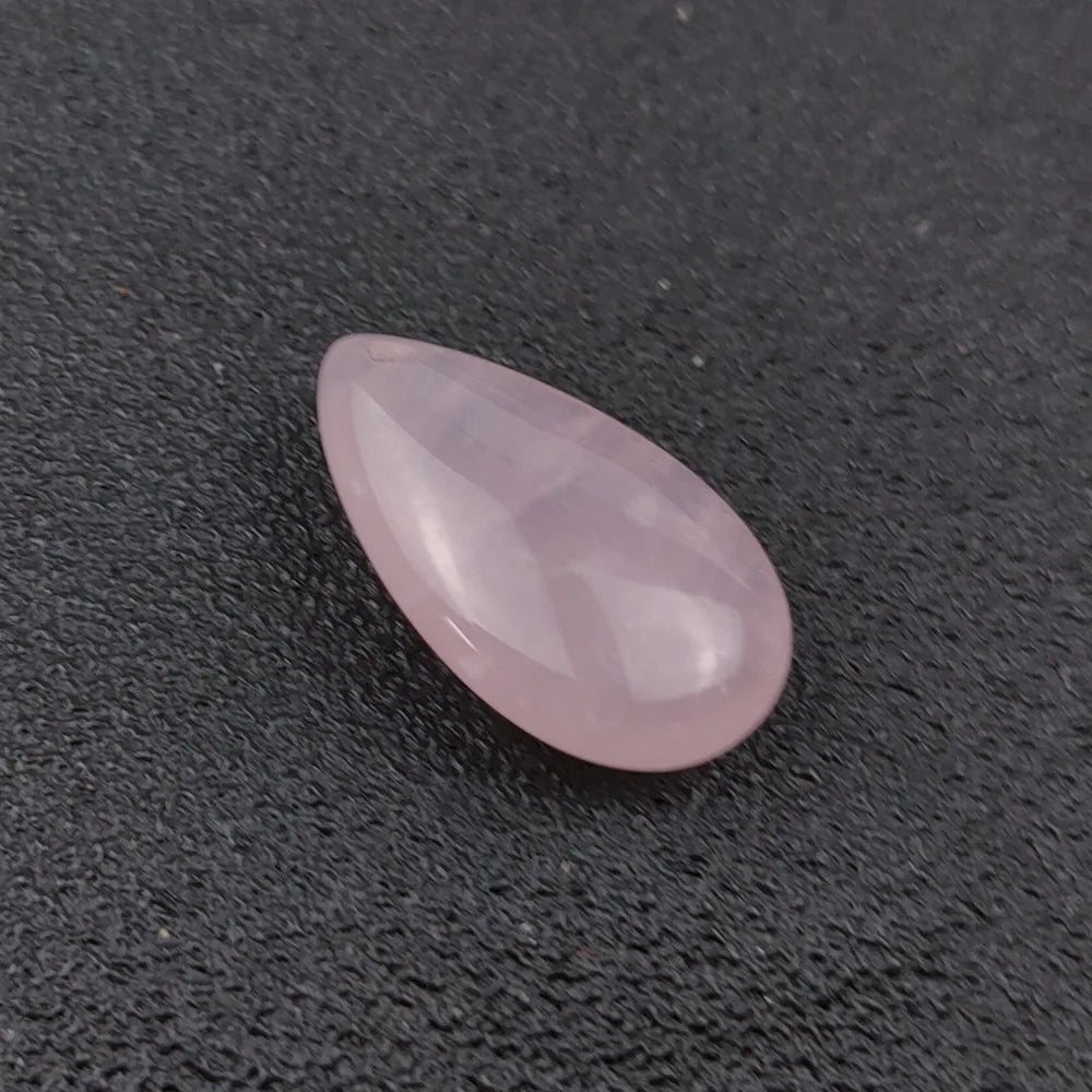 HZ New Crystal Crafts Natural Color Flashy Rose quartz Stone Pendant Teardrop shape Customized Pendant Necklace Crafts