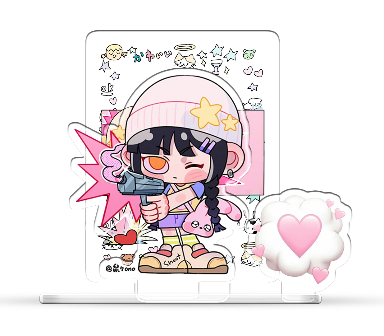 Promotional Cheap Custom Clear Acrylic Standee Animation Figure Plastic Crafts Standing Desk Decor