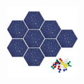 Hot Selling Wall Decoration Bulletin Boards Hexagon Felt Pin Board Felt Notice Board for Office Home Felt Wall Tiles