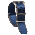 Hot Selling Nylon Watch Bands Blue/gray One Piece Replacement Nylon Webbing Straps Seatbelt Watch Strap Nylon