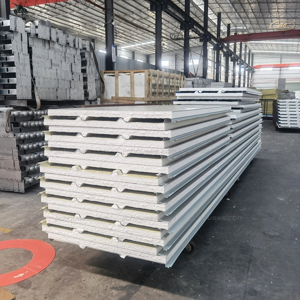 Eps Sandwich Panel in Bangladeshsecond Hand Price Exterior Design Polyurethane Foam Eps Cement Warehouse Sandwich Panels 18mm
