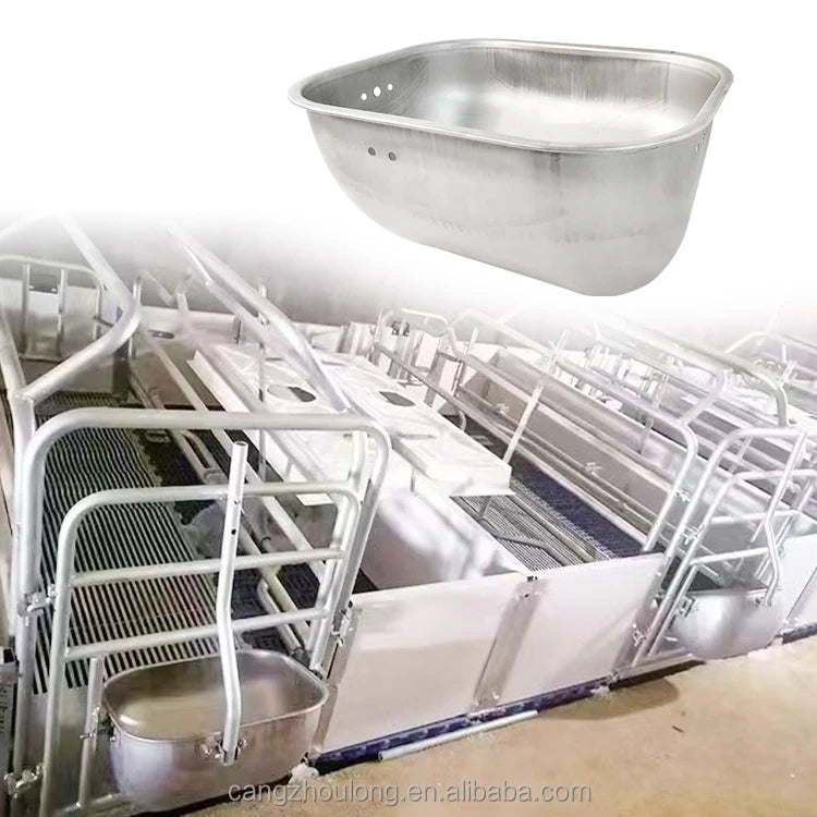 LMP-10 Wholesale Stainless Steel Feeder Sow Feeding Trough Automatic Pig Feeder Pig Farm Accessories Pig Feeder