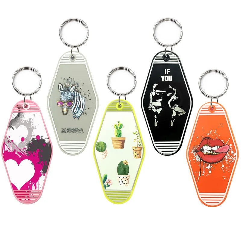 Wholesale the Cheapest Vintage Plastic Acrylic Hotel Keychain Motel Hotel Key Tag Blank Custom Logo Printing Hotel Key Tags