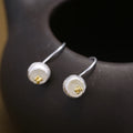 Fashion Silver Round Earrings for Women Brincos Grandes Jewelry Wholesale Elegant Drop Earring