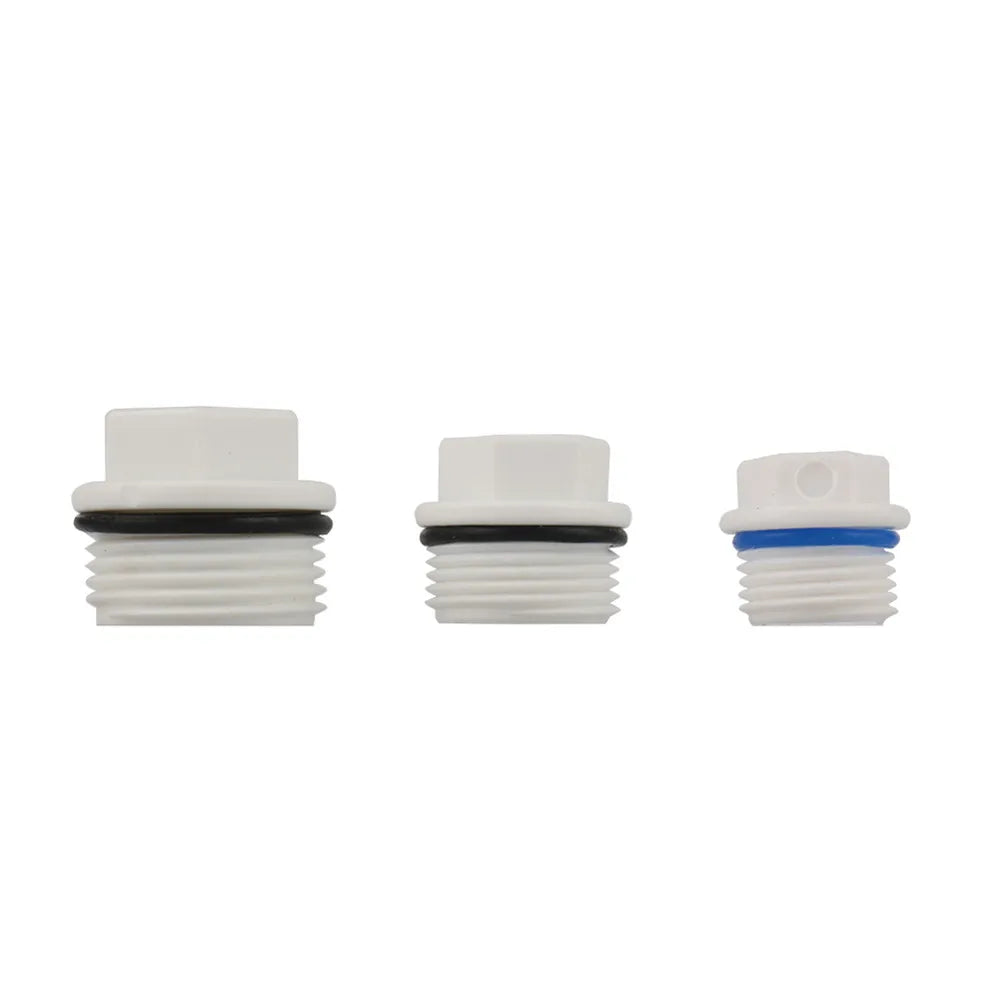 100Pcs 1/2 3/4 1 Inch PVC Pipe Connector End Plugs Male Thread Drip Irrigation Fittings Waterstop Caps Plug MegaBDM