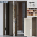 USA Standard Grooving Design Solid Core Oak Wood Doors Exterior Timber Composite Front Door Contemporary Wood Front Door