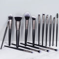 GRACEDO GR139 RTS Professional 15-Piece Synthetic Hair Wood Handle Luxury Makeup Brush Set for Face Shaving Brush Low MOQ 1 Set