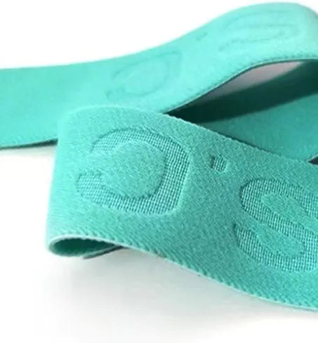 Embossed Letter Jacquard Elastic Band Ribbon with Spandex/Polyester Knit Customizable Colors & Logo Oeko-Tex Certified