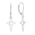 Fashion Earrings Trend 2026 Wholesale Korean 925 Hoop Earring Star Shape With Pure Silver Star Earring for Women